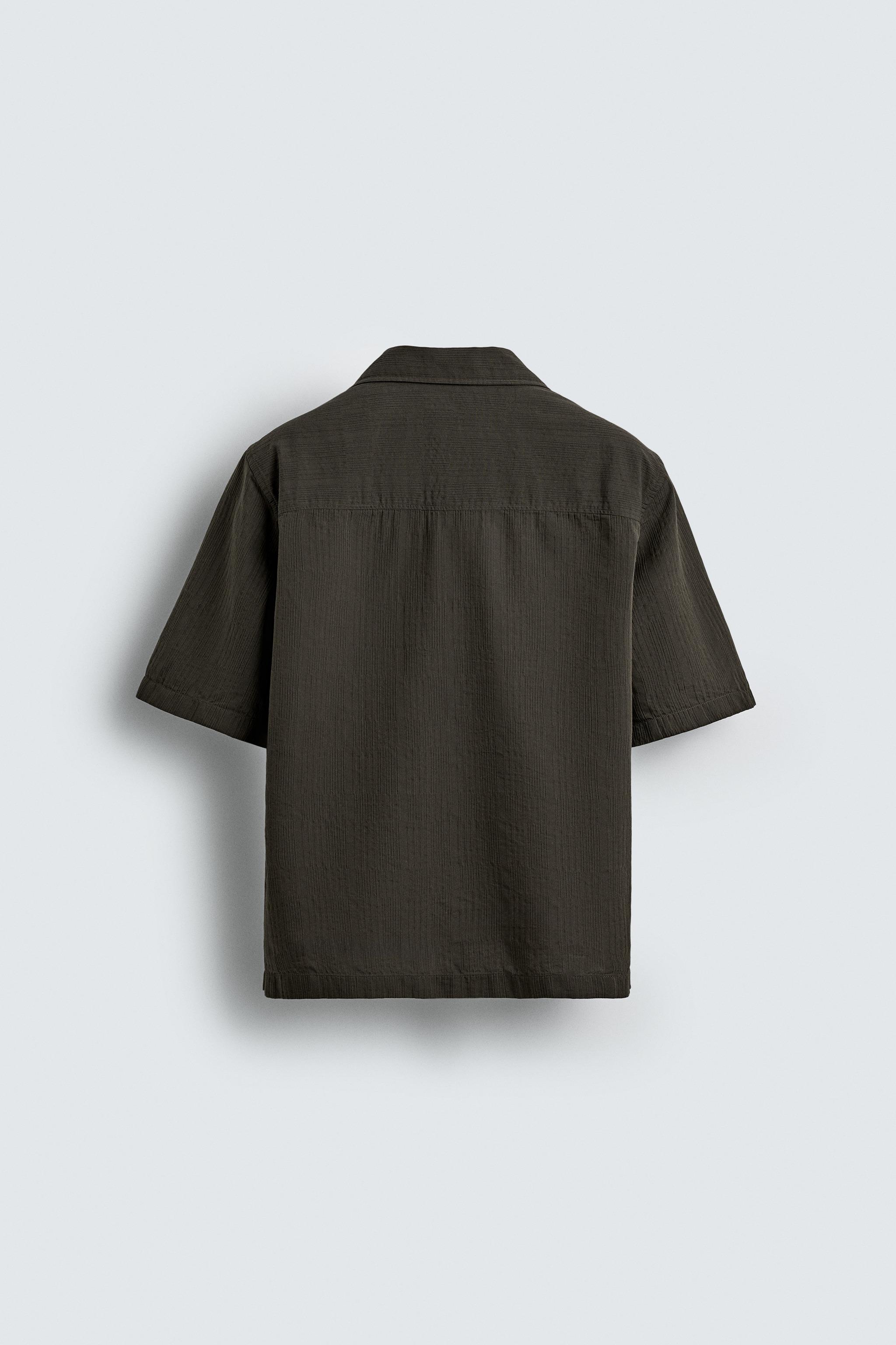 COTTON - LYOCELL TEXTURED SHIRT